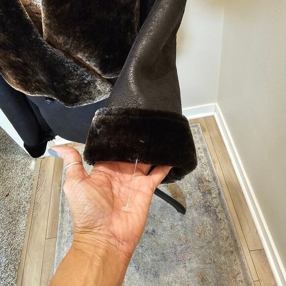 Romeo and Juliet Faux Leather and Faux Fur Jacket Size 7 - Picture 4 of 8